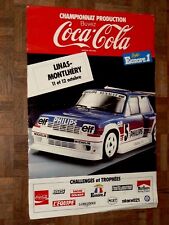 Affiche Ancienne Automobile RENAULT 5 TURBO R5  car poster Années 80 Coca Cola