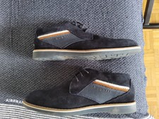 CHAUSSURE BUGATTI DERBY HOMME BLEU CUIR TAILLE BASSE 41