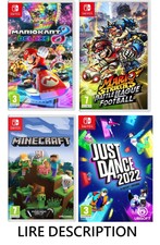 Jeux Switch EN BOITE (Mario Kart 8 strikers football minecraft just dance 2022 )