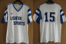 Maillot Adidas Lisieux Sports manche courte #15 Vintage 90'S Blanc trefoil - L