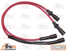 2 FILS de bougie NEUFS (RUBBER HOSE) Citroen 2CV DYANE MEHARI AMI8  - 002289 -