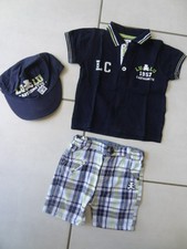 ensemble 3 pièces short polo ORCHESTRA 12 / 18  MOIS TBE