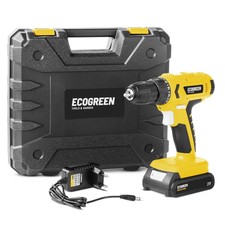 Perceuse visseuse sans fil au lithium 21V, 1,3Ah et 1500RPM - ECOGREEN