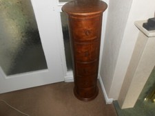 Vintage circulaire 5 tiroirs Round Plant Stand Table de Chevet ornement Display