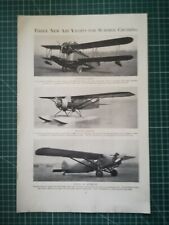 217 Publicité ancienne 1930 24x32 Avions 