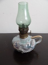 Lampe à pétrole miniature base céramique Dragon 
