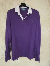 Polo by RALPH LAUREN custom fit violet manches longues L