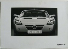 Brochure OPEL SPEEDSTER de 02 / 2001 pour la Suisse