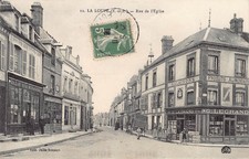 Carte Postale Ancienne Dept 28 - La Loupe rue de l' Eglise