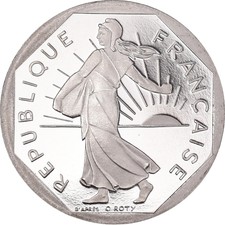 [#439] Monnaie, France, Semeuse, 2 Francs, 1996, Paris, Proof / BE, FDC, Nickel