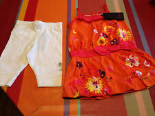 Ensemble Robe legging CATIMINI 12 mois, NEUF, val 73€, cadeau naissance