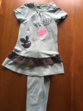 ENSEMBLE VERTBAUDET 5 ANS Robe MC avec défaut + Leggins 