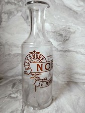 carafe publicitaire ancienne "Alexandre noel " le Mans - Legras & Cie Pantin 