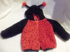 Soo Doux Coccinelle à Capuche Fermeture Éclair 1 PC Veste Costume Taille 24 Mois