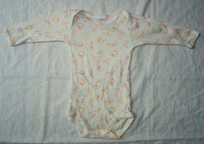 Body blanc motifs orangés pour garçons, Petit Bateau, 6 mois (67 cm)