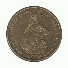 13-0044 - JETON TOURISTIQUE MDP -Notre Dame de la Garde Vierge à l'Enfant 2013.3