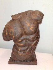 Buste d'homme en fonte 