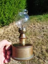 ANCIENNE PETITE LAMPE À ESSENCE PÉTROLE PIGEON CYLINDRIQUE RAT DE CAVE