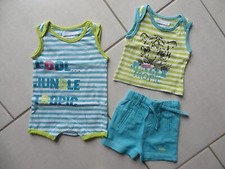 ENSEMBLE 3 PIECES MEME THEME baby by gemo  GARCON 3 MOIS  TBE