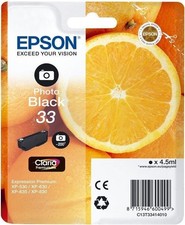 Cartouche imprimante epson 33 t33 Claria pbk noir photo origine originale #1