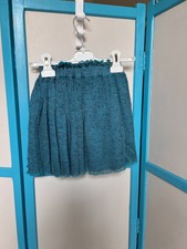 8 ans JUPE voile de coton et tulle à paillettes   LILI GAUFRETTE   bleu turquo