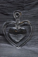 DECOR COEUR EN VERRE SAINT VALENTIN DECO SHABBY MAISON