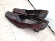 Escarpins chaussure Lady Confort pointure 36 tout cuir bordeaux comme neuf