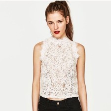 Top en dentelle - Zara - S - 