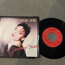 disques vinyles 45 tours Jeanne Mas Toute première fois