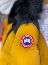 Veste Neuve Canada Goose Jaune Moutarde Taille XS