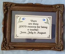 Vintage Victorian Wooden Picture Frame There are Three good reasons for being 7"