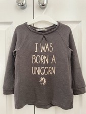 H&m bébé fille licorne Oversize Sweat Taille 1.5-2 Ans