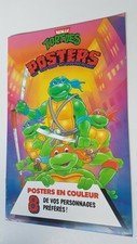 Livre Poster Tortues Ninja Grand Format 44 x 28 cm 1991