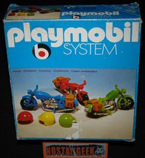 Boite / Playmobil System 3208 / Moto Jouet Vintage 1974 / Boite Seule!
