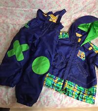 Hop-Do! Boys winter SKI Jacket and Bib overall set Size100(Japan) 3-4 years old