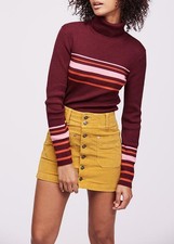 We The Free By Free People Aux Femmes Joanie Jupe En Jean Jaune Moutarde 28W