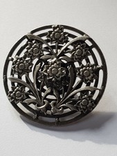 Ancien Joli Bouton Art Nouveau au Décors Floral