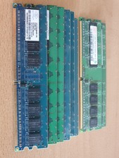 Lot de 6 barrettes RAM Nanya 512 Mo PC2 DDR2 4200U + 2 barrettes Hynix 512 Mo