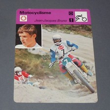 FICHE MOTO JEAN-JACQUES BRUNO FRANCE MOTOCROSS 250 CC PILOTE COURSES