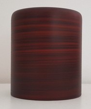 Lot 4 Abat-Jours en verre Cylindres bruns Dimension Trou Monture Ø 30 mm.