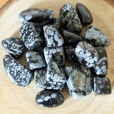 Obsidienne Neige - 3 Pierres Roulées de 1,5 cm / 2 cm - Pierre Lithothérapie