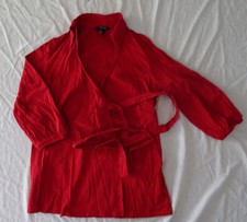 Chemise cache-cœurs rouge pour femme enceinte, H&M, taille S