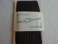 Ancien galon ou tresse sur plaque " Tresse Nouveauté", de 25 mètres