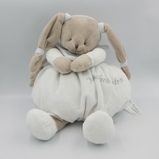 Doudou et compagnie range pyjama lapin blanc beige étoiles Céleste - Lapin Range