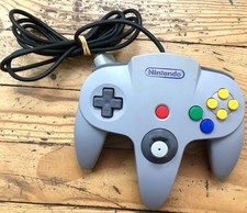 MANETTE OFFICIELLE NINTENDO 64 GRISE PAL EURO GAMEPAD N64 ÉTAT GAMER CONTROLLER