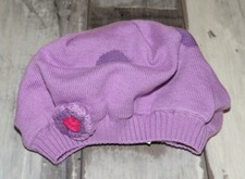 ~ 3 mois ORCHESTRA - ACC02 /  Bonnet en maille lila à pois Fille tête 41cm ~ 