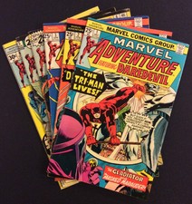 MARVEL ADVENTURE #1 - 6 Comics DAREDEVIL Bronze Age 1975 Gene Colan Full Series