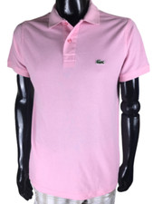 Lacoste Polo Rose Occasion Bonne Qualité Homme Manche Courte Avec Col Taille 42