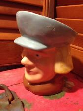 VTG Dutch Boy Man Hat Face TOBY JUG Coffee MUG Tea Cup Planter Blue Eyes Blond