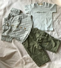 Ensemble 3 pièces garçon Bienvenue sur terre 6 mois